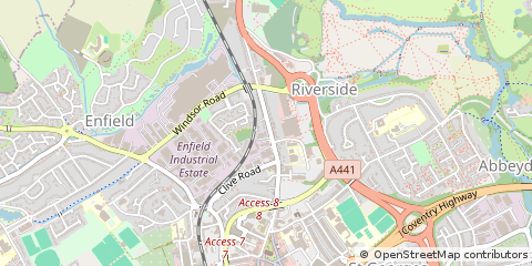 Map of Redditch, Worcestershire