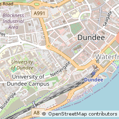 Map of Dundee, Angus