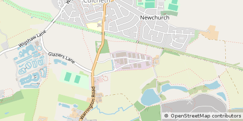 Map of Warrington, Cheshire