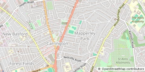 Map of Nottingham