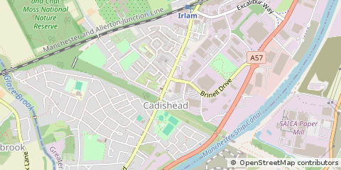 Map of Cadishead, Manchester