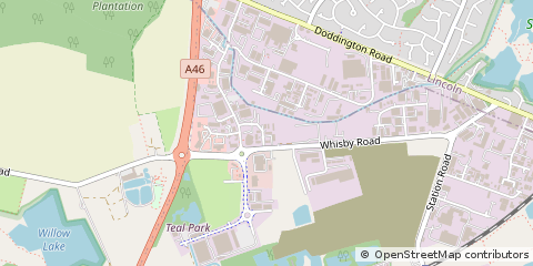 Map of Lincoln, Lincolnshire