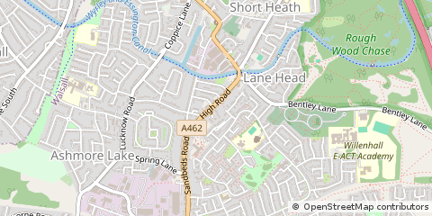 Map of West Midlands