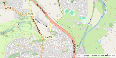 Map of Macclesfield, Cheshire