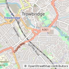 Map of Trowbridge, Wiltshire