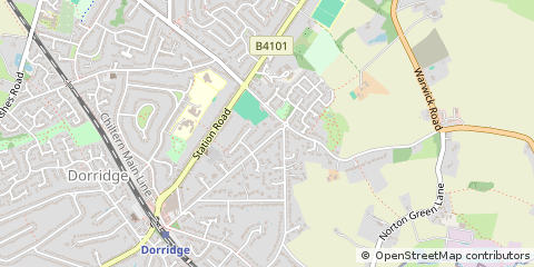 Map of Solihull, West Midlands