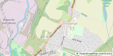 Map of Rotherham