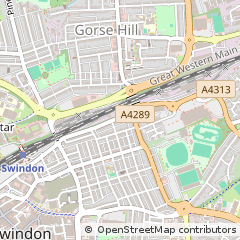 Map of Swindon, Wiltshire