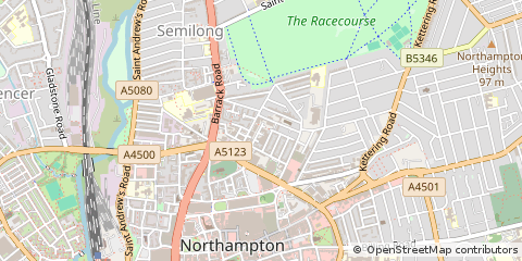 Map of Northamptonshire