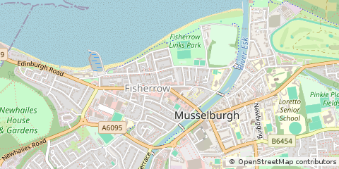 Map of Musselburgh, Midlothian