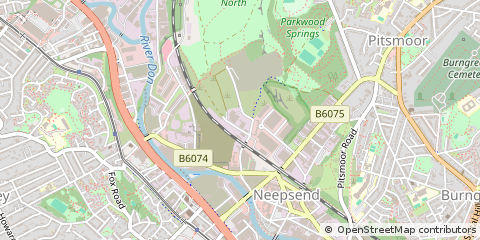 Map of Sheffield