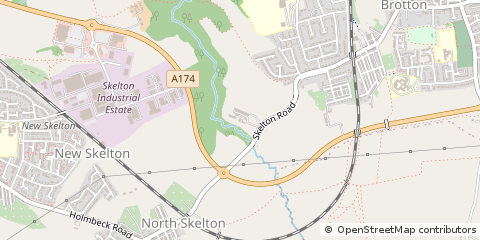 Map of Saltburn, Cleveland