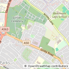 Map of Leicester
