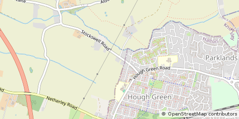 Map of Widnes, Merseyside
