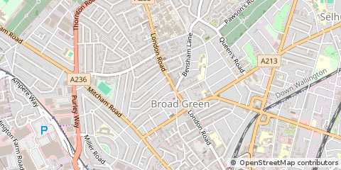 Map of Croydon