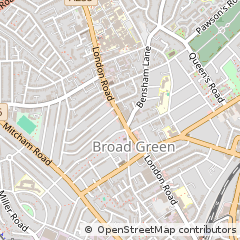 Map of Croydon