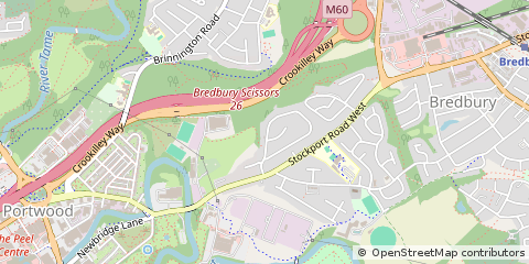 Map of Stockport, Cheshire