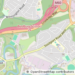 Map of Stockport, Cheshire