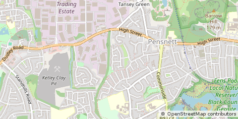 Map of Brierley Hill, West Midlands