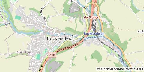 Map of Buckfastleigh