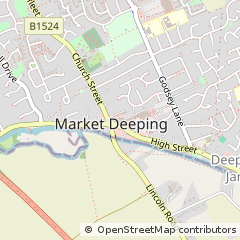 Map of Market Deeping, Peterborough, Cambridgeshire