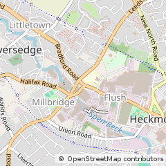 Map of Liversedge, West Yorkshire