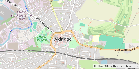 Map of Walsall, West Midlands