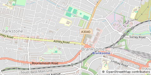 Map of Poole, Dorset
