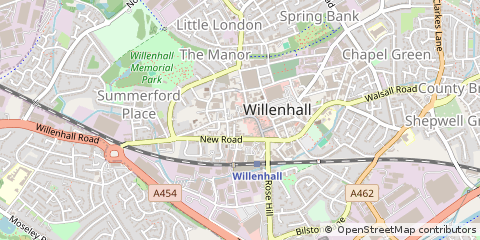 Map of West Midlands