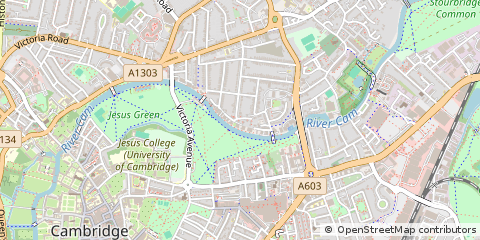 Map of Cambridge, Cambridgeshire