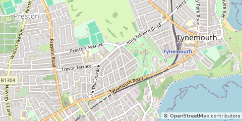 Map of North Shields