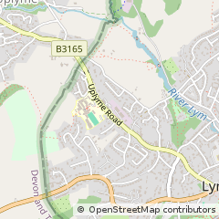 Map of Lyme Regis