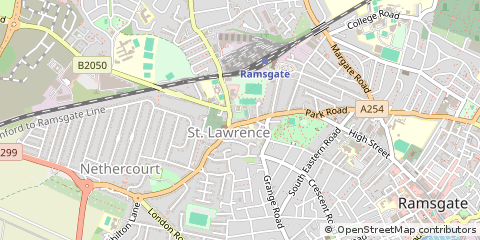 Map of Ramsgate, Kent