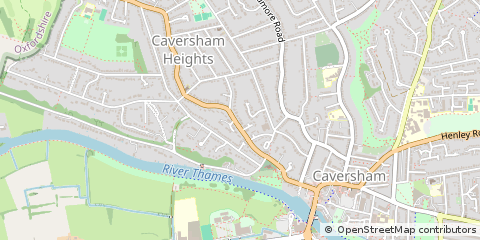 Map of Reading, Berkshire