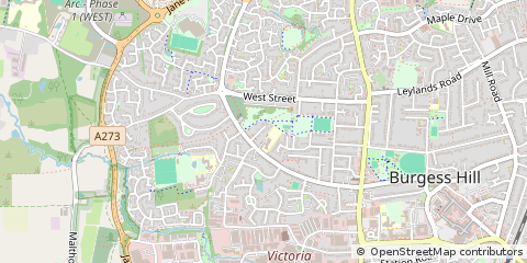 Map of Burgess Hill