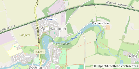 Map of Basingstoke, Hampshire