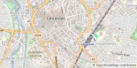 Map of Leicester