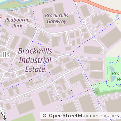 Map of Brackmills, Northampton
