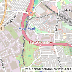 Map of Hunslet, Leeds