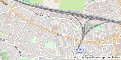 Map of Reading, Berkshire