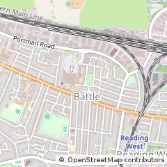 Map of Reading, Berkshire
