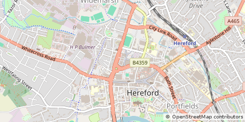 Map of Hereford