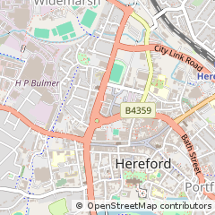 Map of Hereford