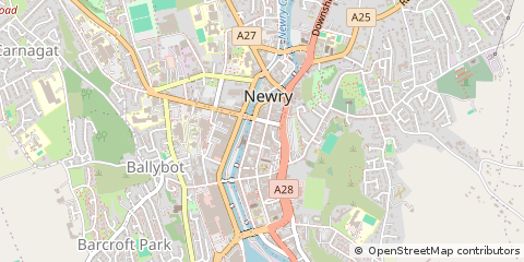 Map of Newry, Down