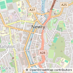 Map of Newry, Down