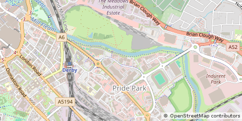 Map of Derby, Derbyshire