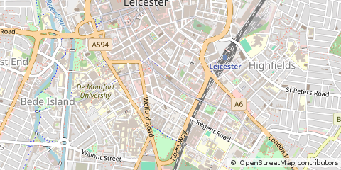 Map of Leicester