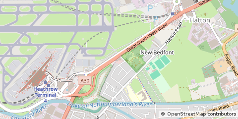Map of Feltham, Middlesex