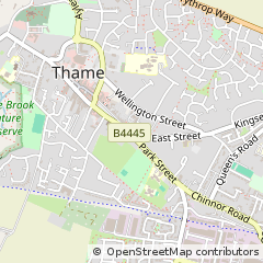 Map of Thame, Oxfordshire