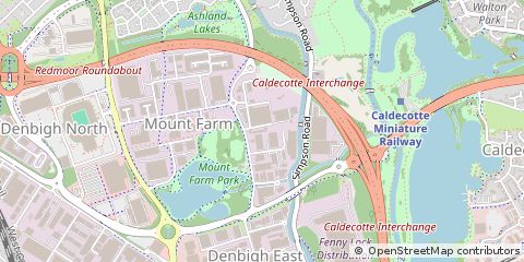 Map of Milton Keynes